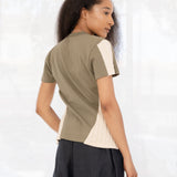 No. 112 Short Sleeve Knit T-Shirt (Olive Green)