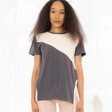 No. 111 Short Sleeve Knit T-Shirt (Charcoal)