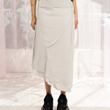 Luf Silk Skirt (Light Grey)