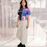 Luf Silk Skirt (Light Grey)