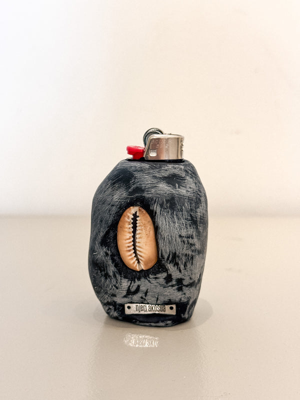 Clay Lighter Case 017 (Cowrie + Mirror)