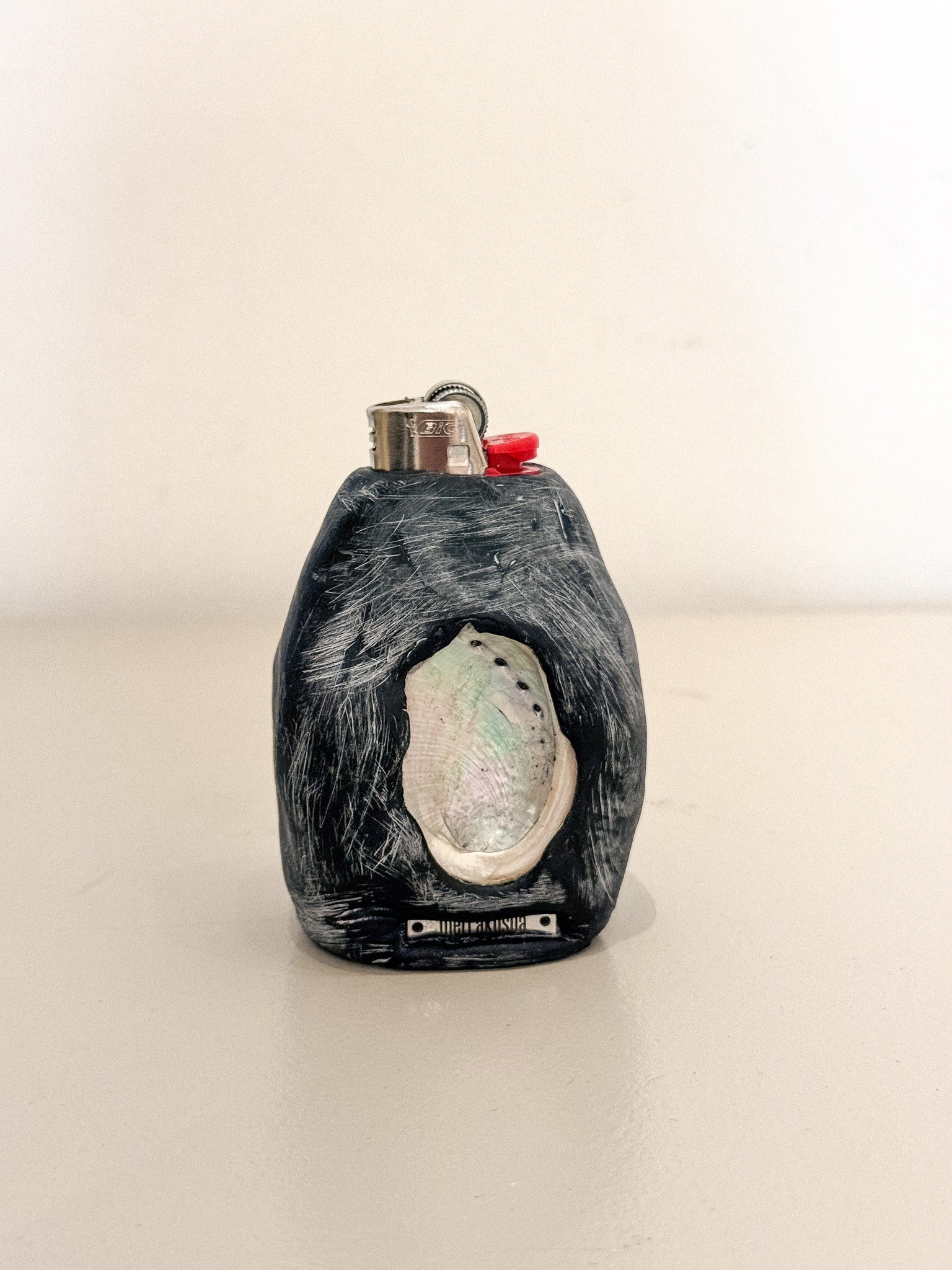 Clay Lighter Case 016 (Abalone + Mirror)