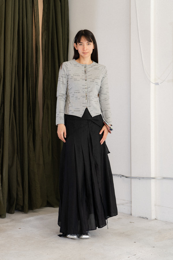 Opal Pleated Skirt (Black)