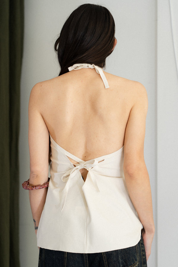 Poplin Halter Top