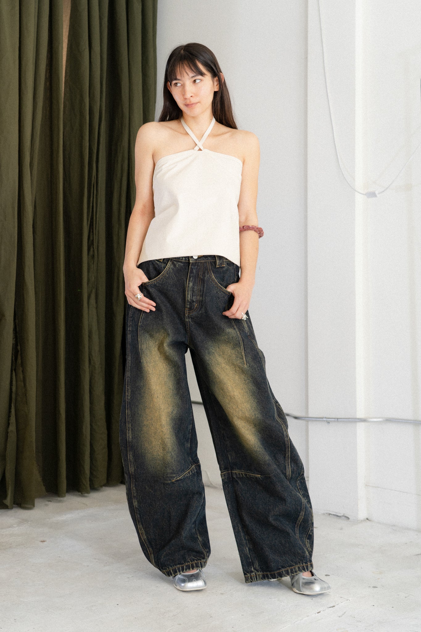 Poplin Halter Top