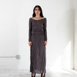 Low Flared Skirt (Purple)