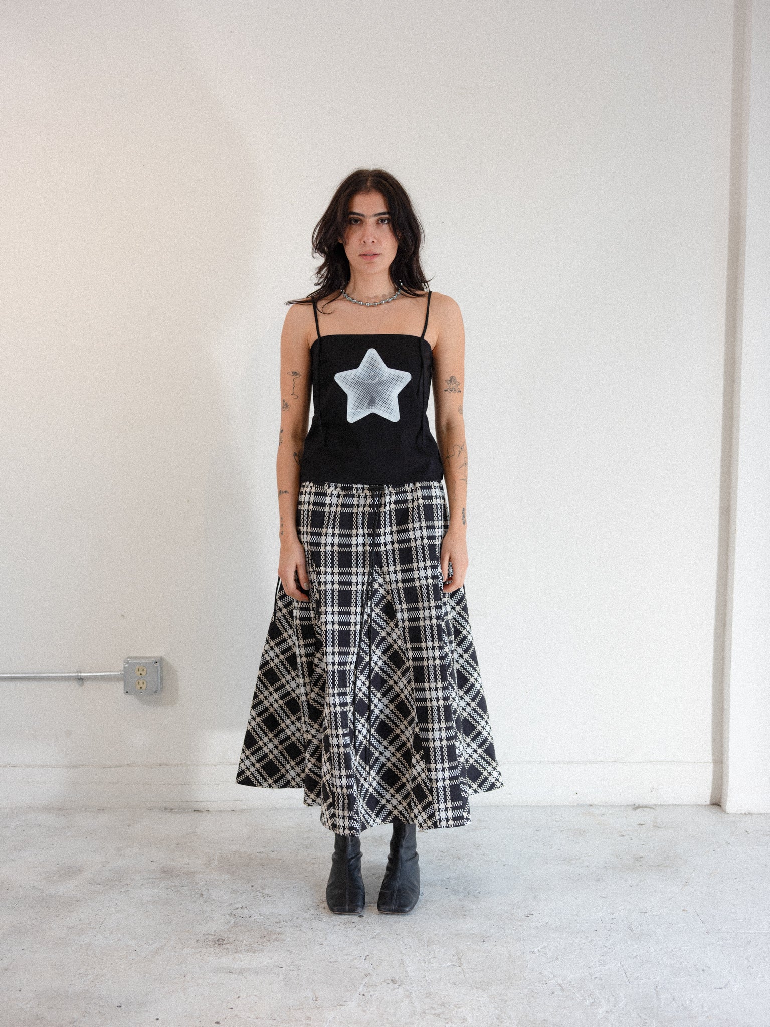 Star Spaghetti Tank (Black)