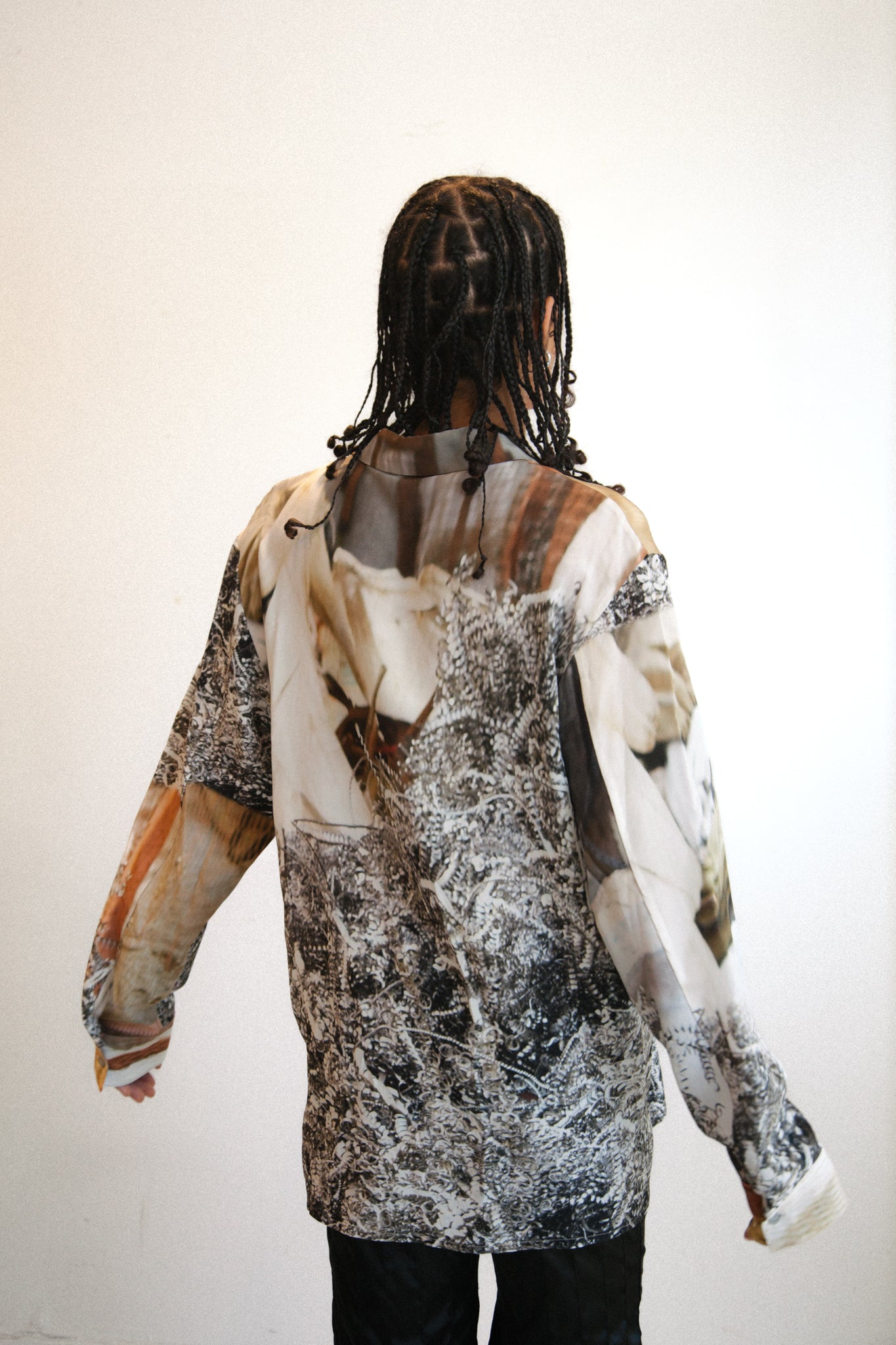 Sharjah Metal Scrap Silk Shirt