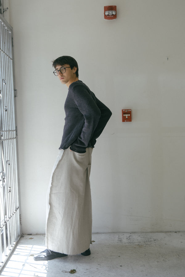 Trousers Skirt (Light Gray)