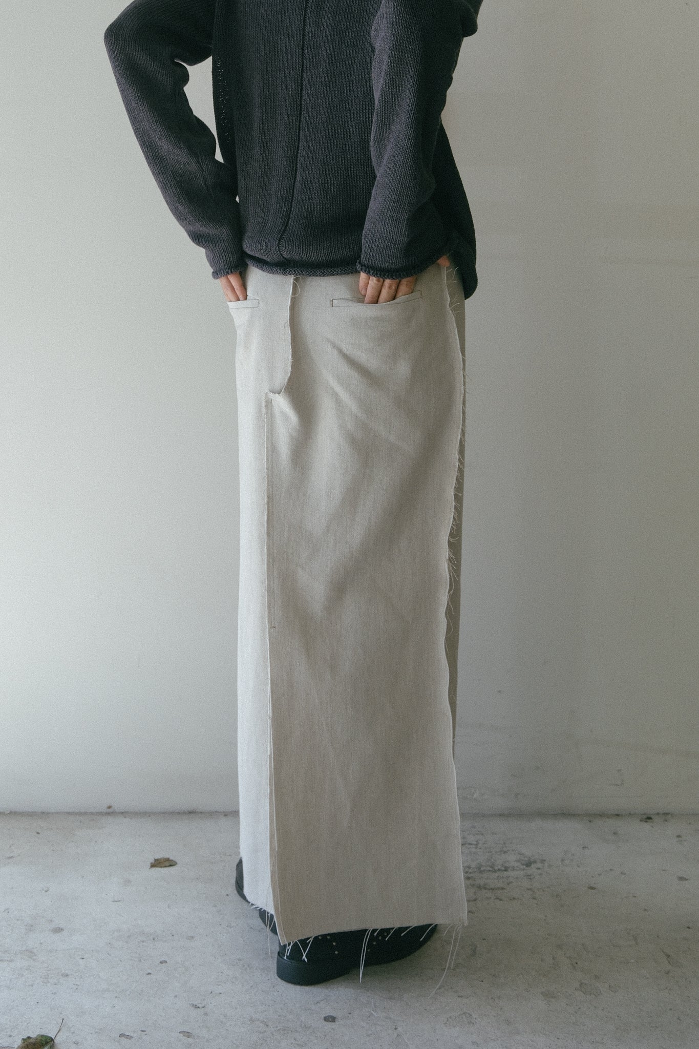 Trousers Skirt (Light Gray)