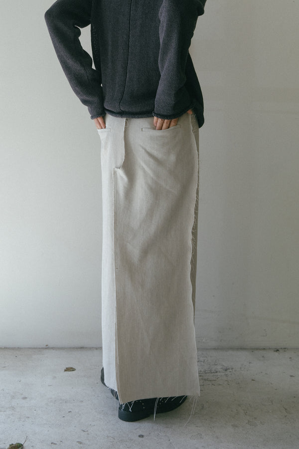 Trousers Skirt (Light Gray)