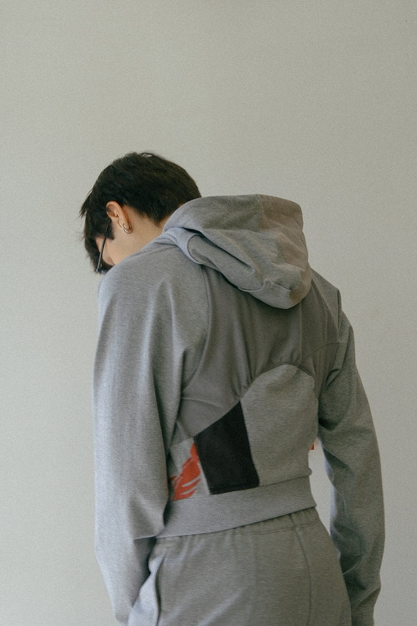 Maverick Patchwork Hoodie (Gray)