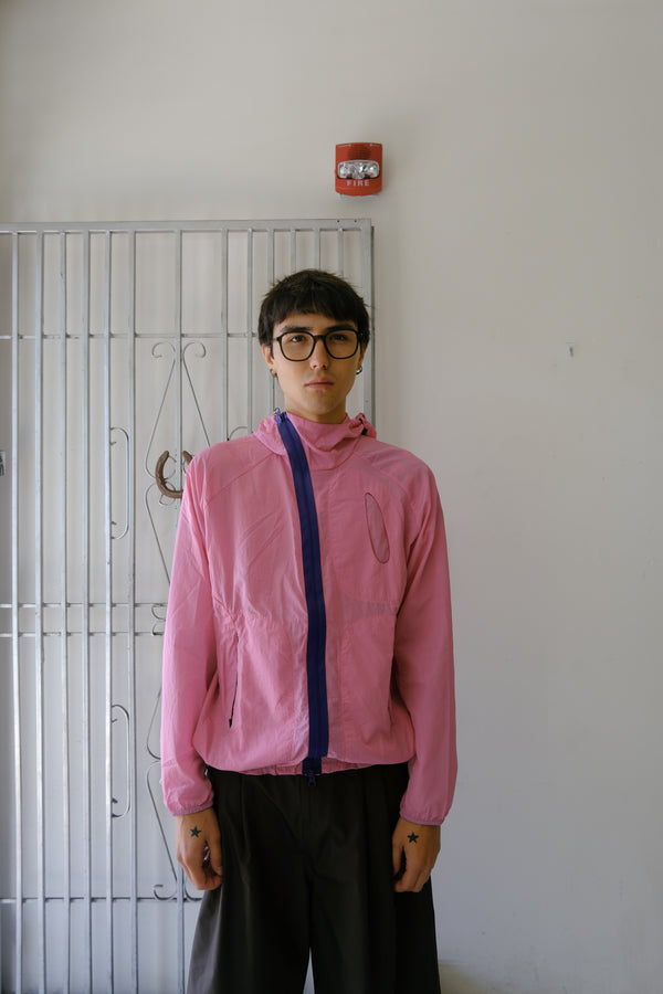 Slant Zip Skinsuit (Pink)
