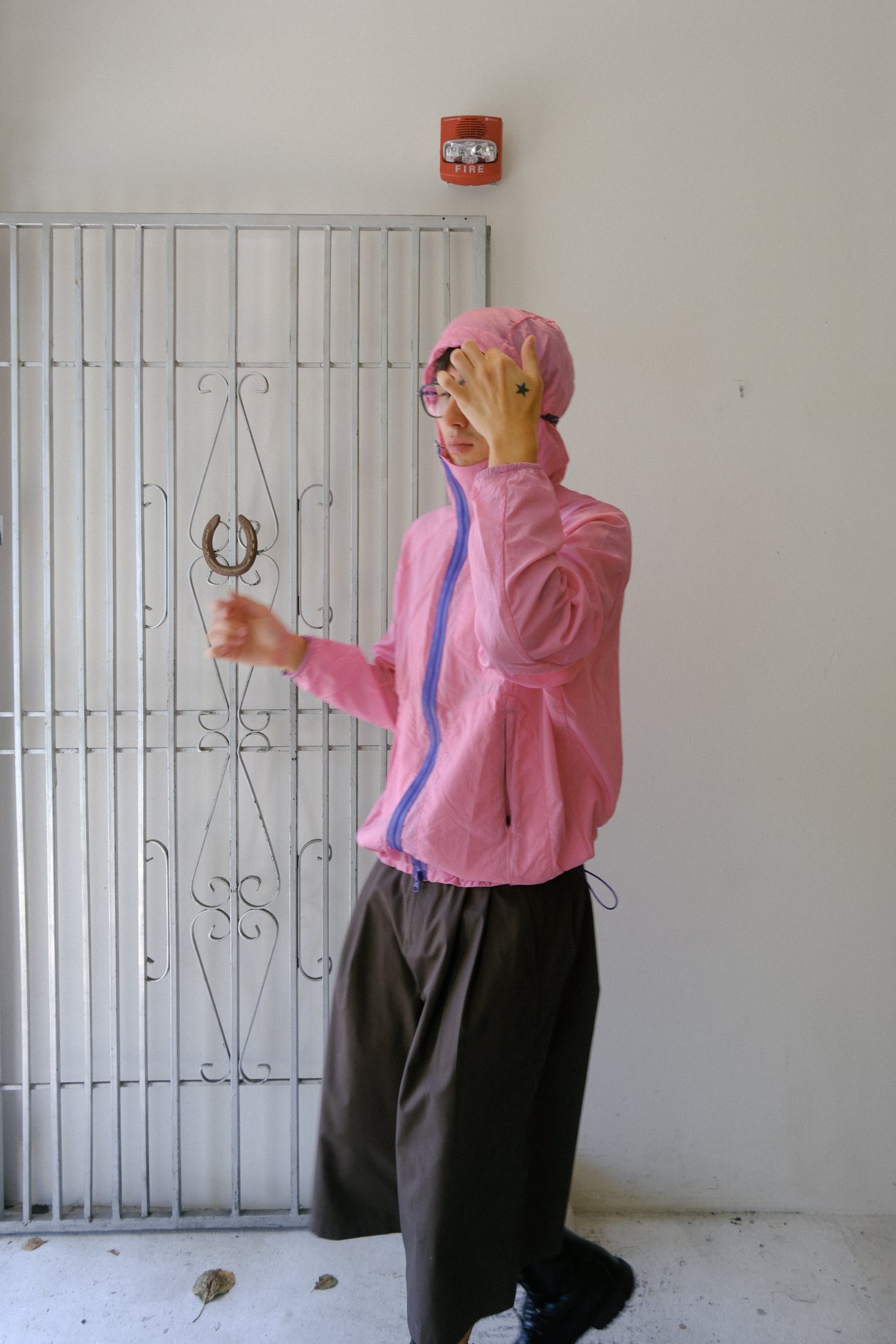 Slant Zip Skinsuit (Pink)