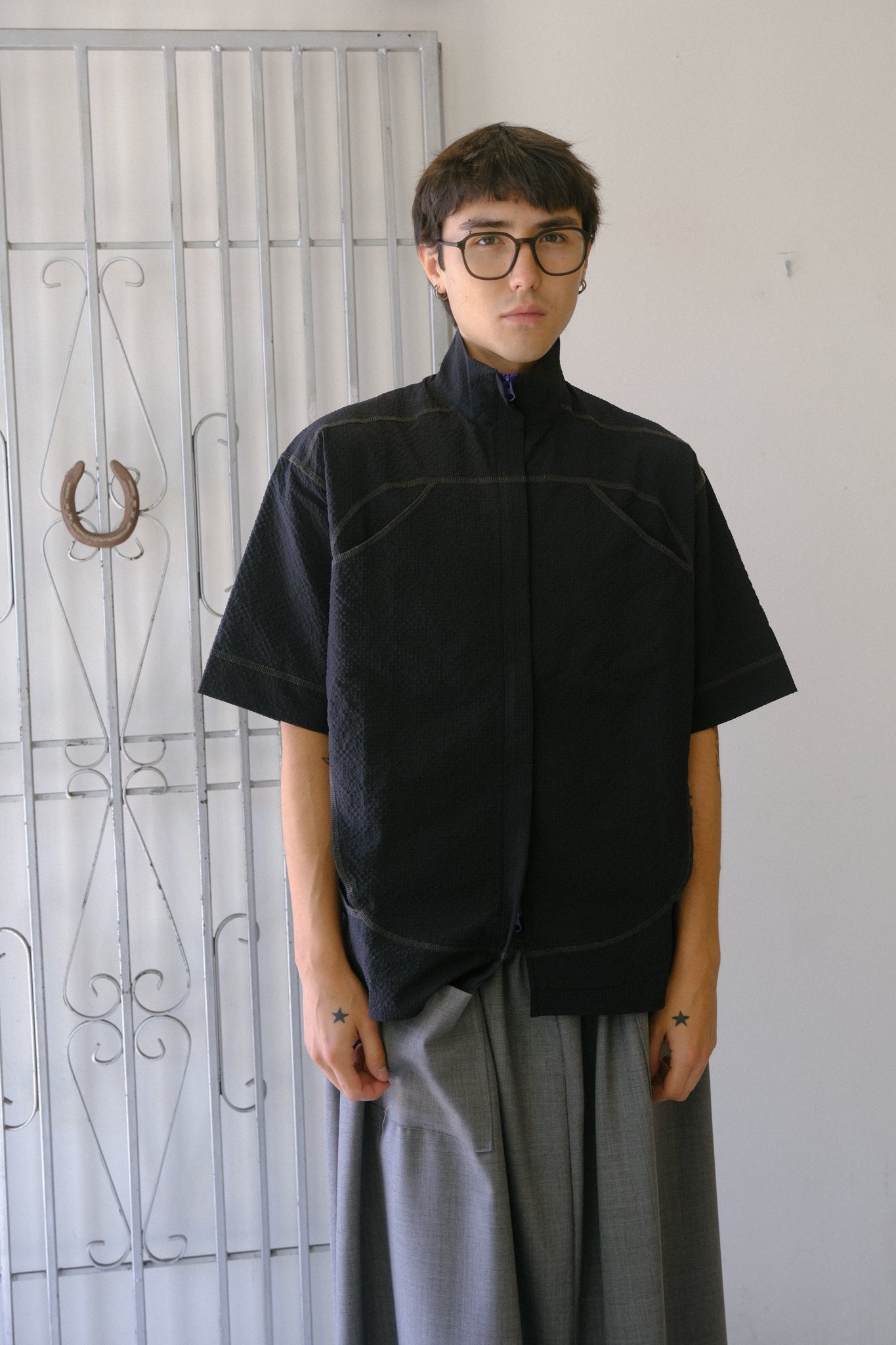 Bubble Yarn Shirt (Black)