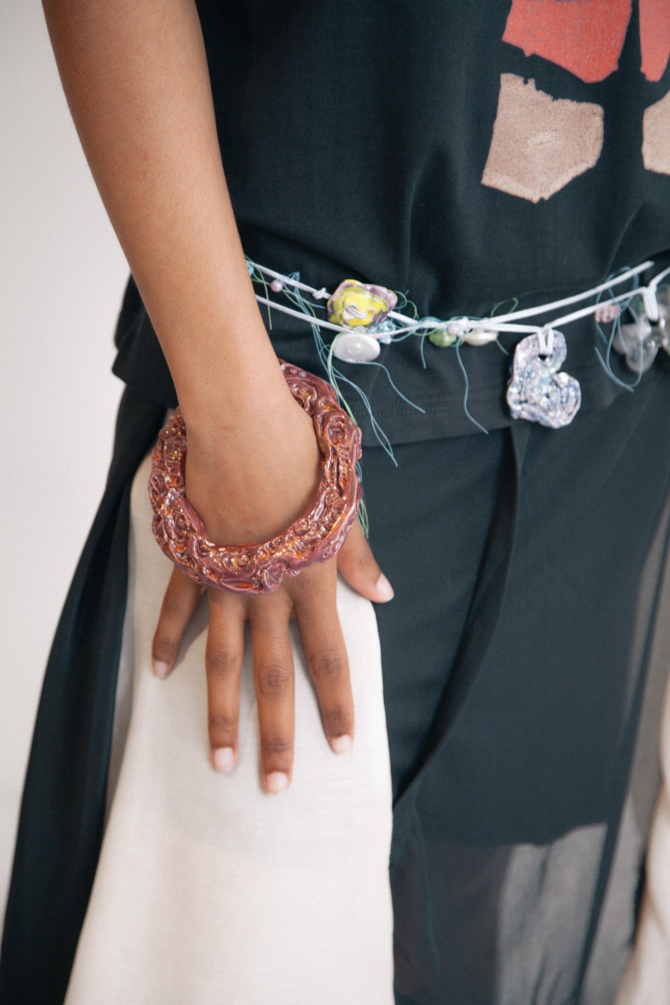 Ceramic Bangle (Prune)