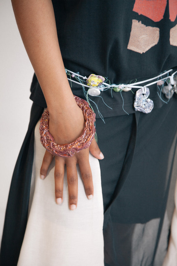 Ceramic Bangle (Prune)