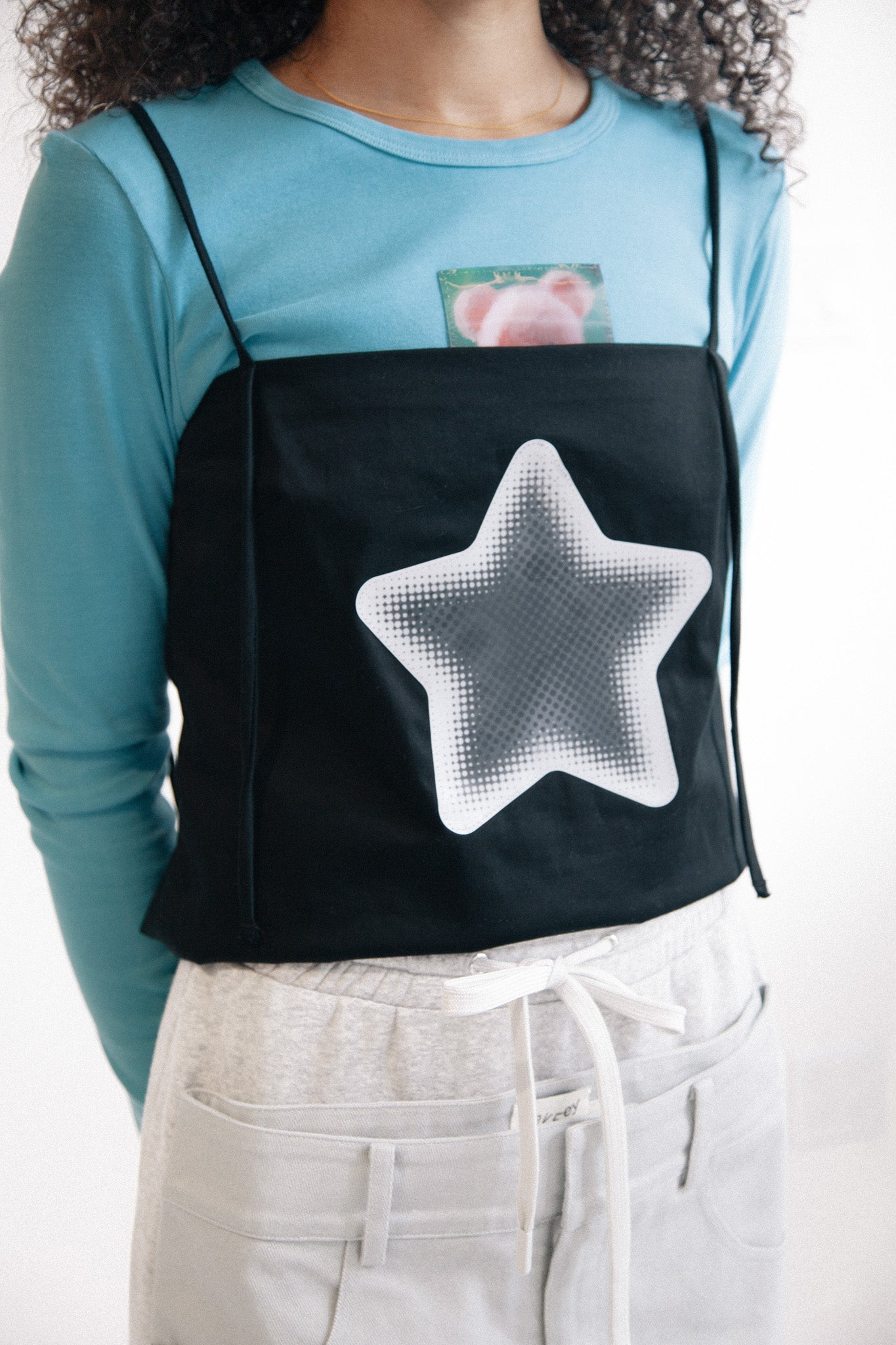 Star Spaghetti Tank (Black)