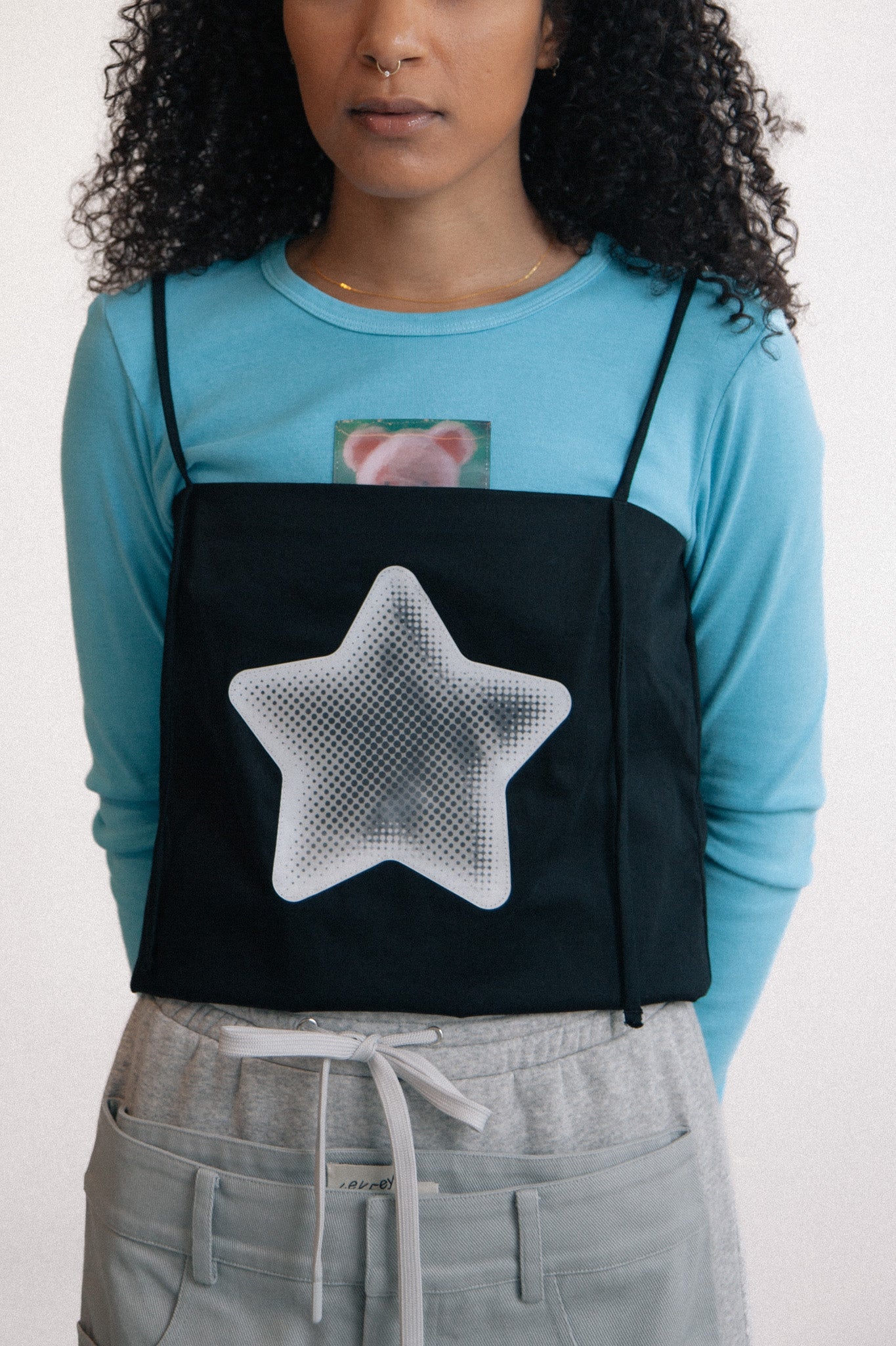 Star Spaghetti Tank (Black)