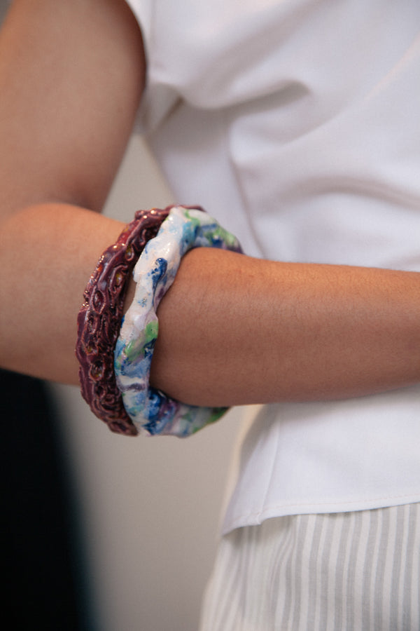 Ceramic Bangle (Prune)