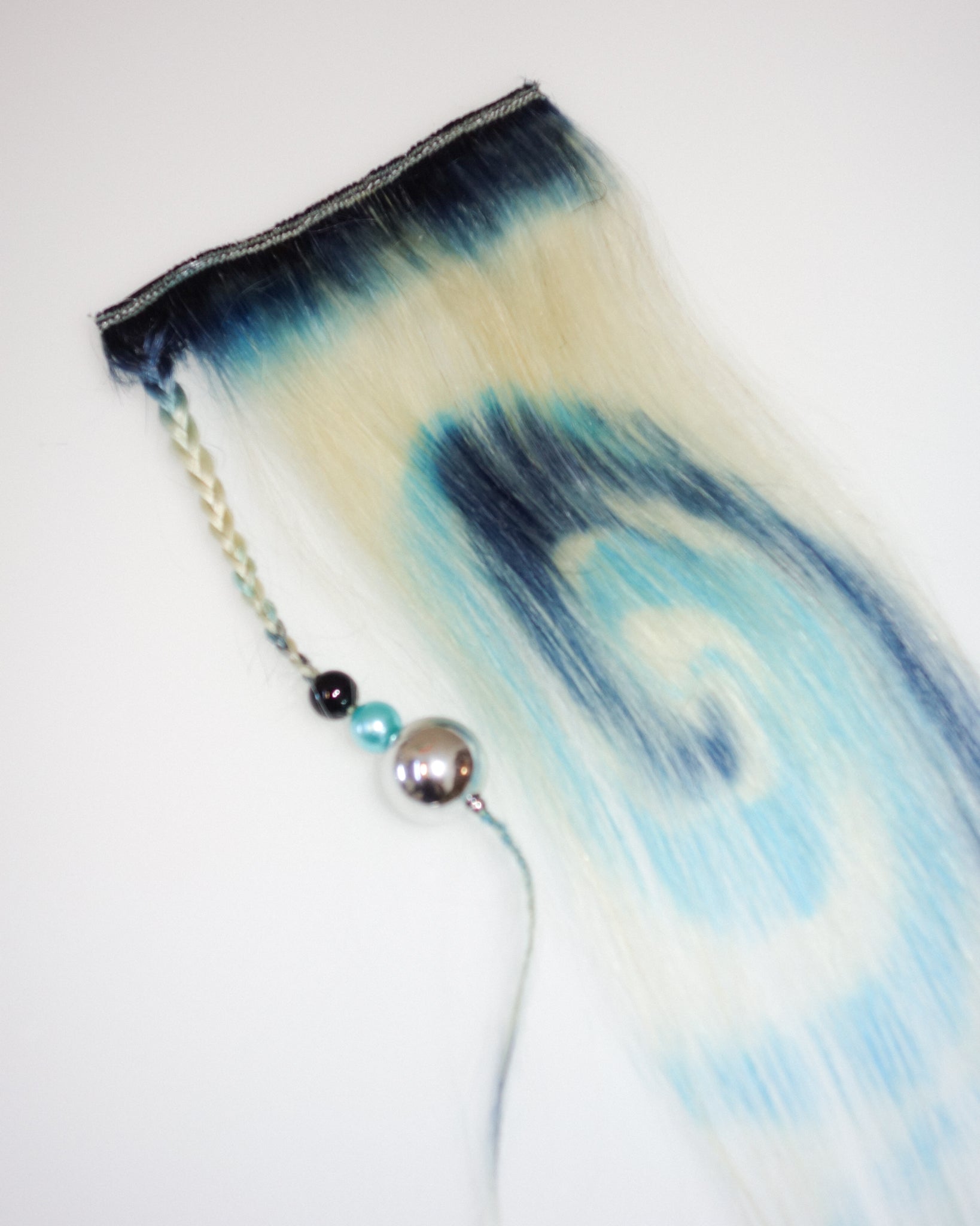 Fancy Blue Warp Hair Extensions