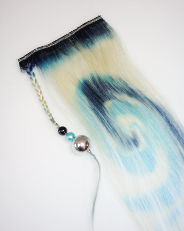 Fancy Blue Warp Hair Extensions