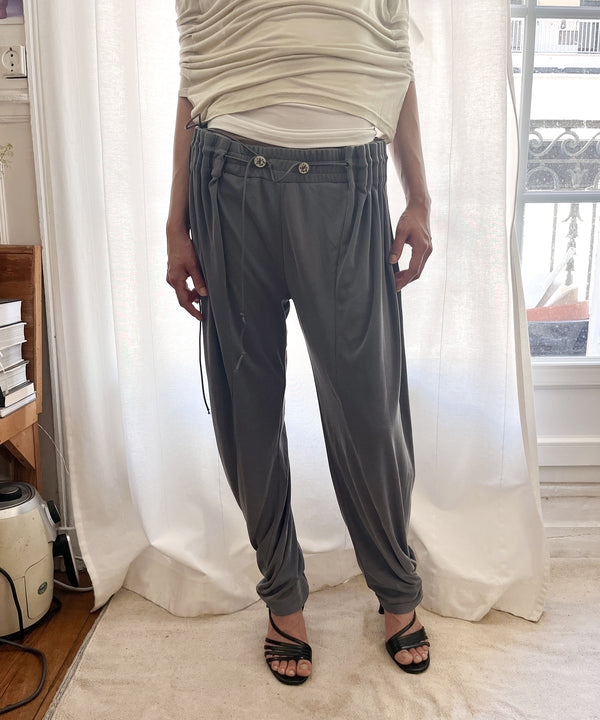 Curtain Jogger Pants (Washed Blue)