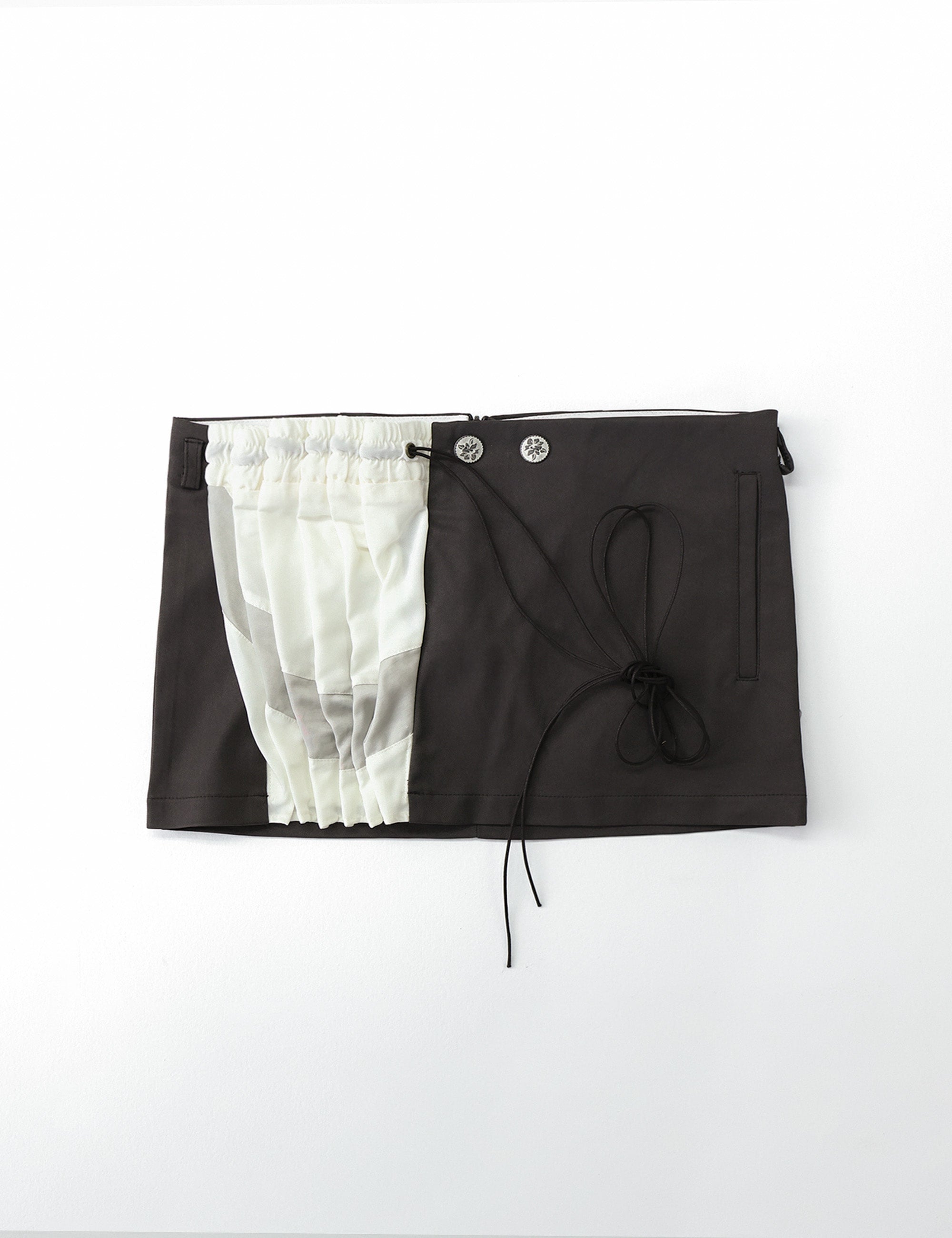 Curtain Mini Skirt (Brown)