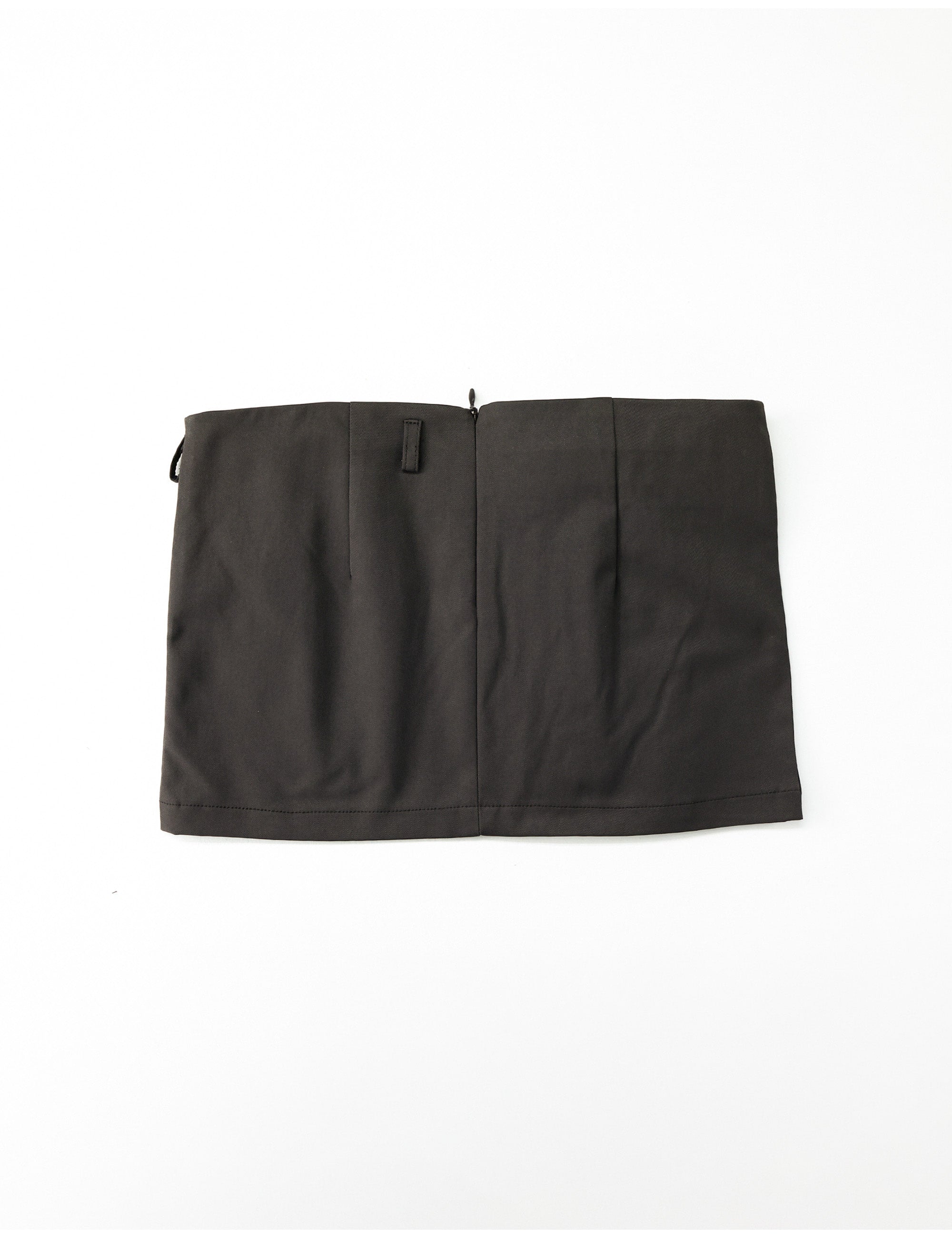 Curtain Mini Skirt (Brown)