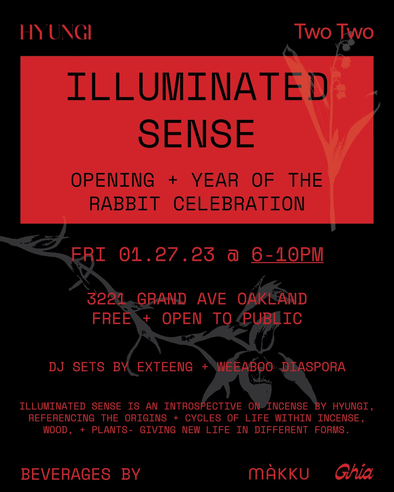 Illuminated Sense: Opening + Lunar New Year Party — 1/27/23
