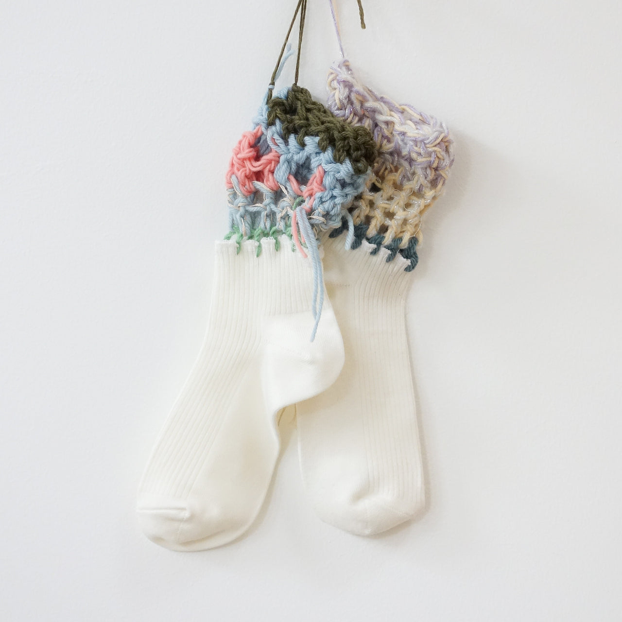 Crochet Socks — White