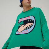 Big Bite Oversized Cropped Boxy Sweater