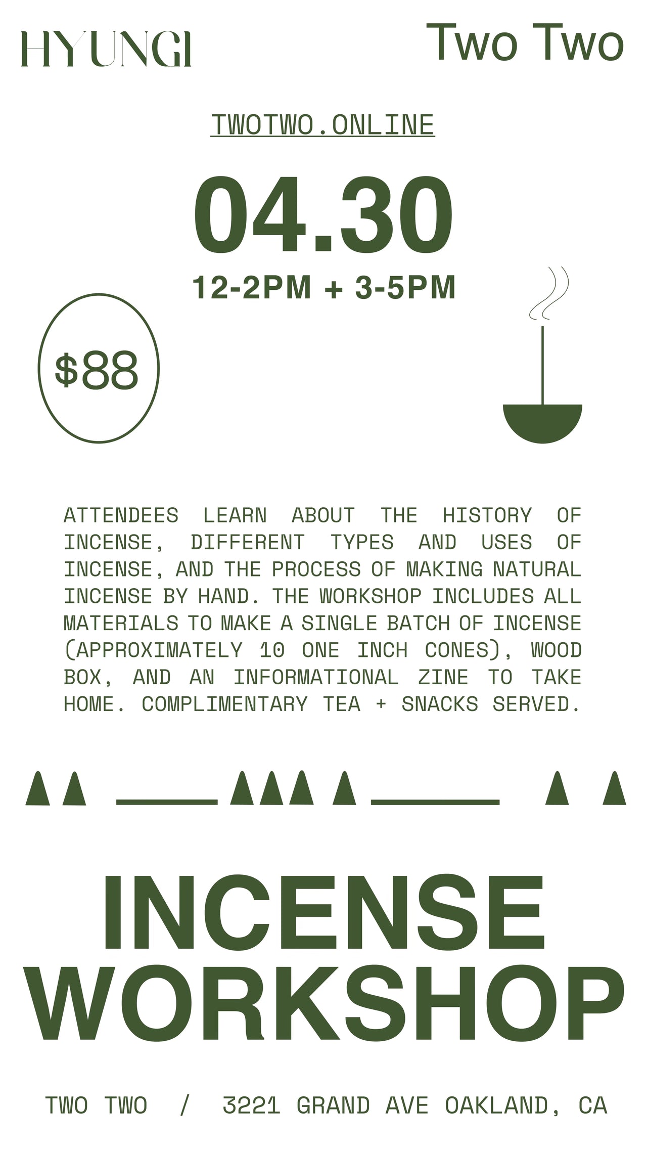 Incense Making Workshop — 4/30/23