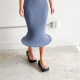 Hoop Knit Tank Dress (Foggy Blue)