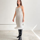 Hoop Knit Tank Dress (Grey)