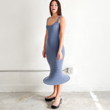Hoop Knit Tank Dress (Foggy Blue)