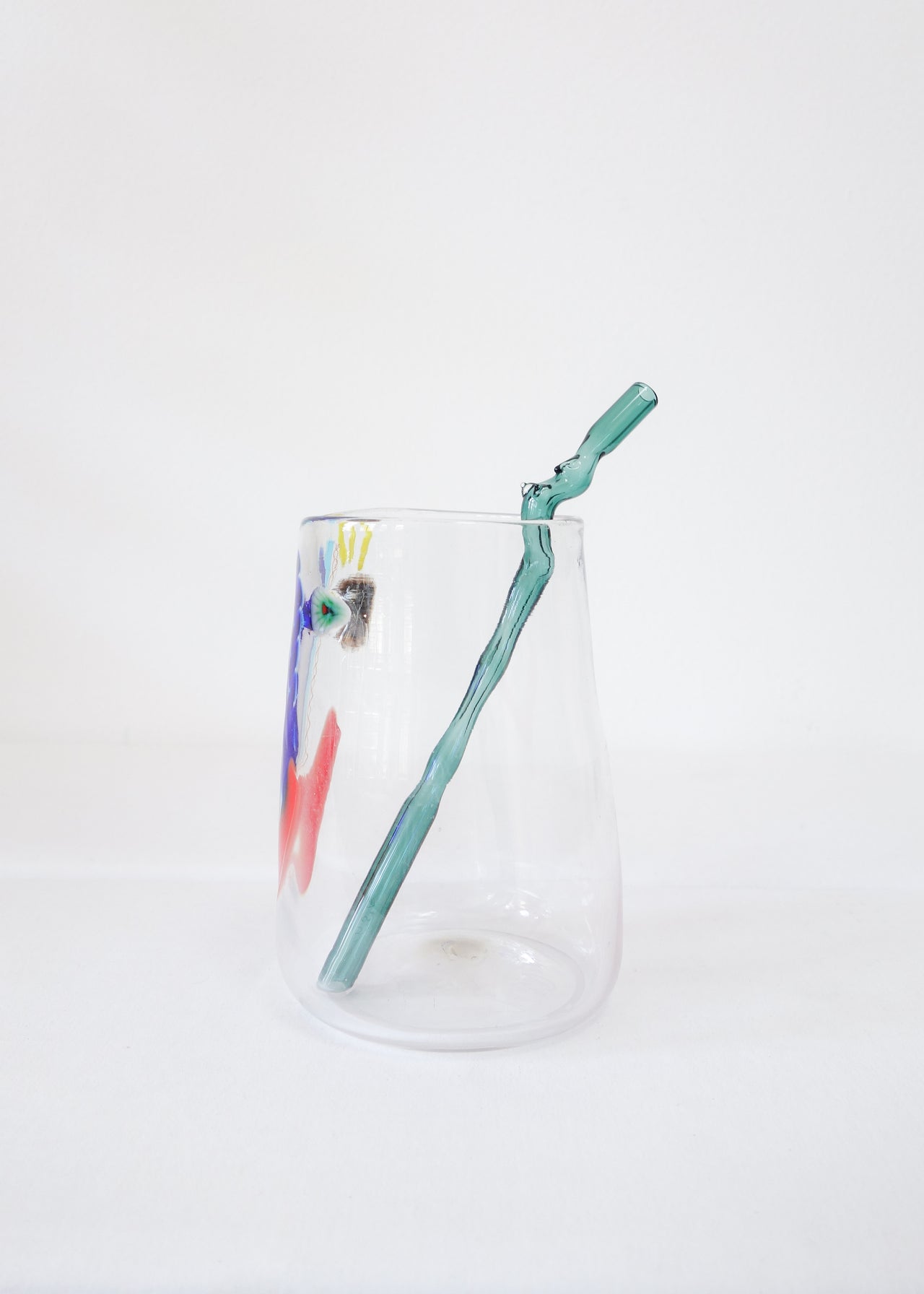 Glass Lady Straw (Teal)