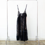 Lace & Crochet Dress (Black/Pink)