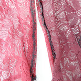 Lace Knee High Socks (Red)