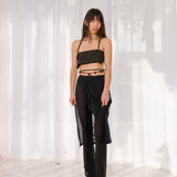 Wrap Skirt Pant (Black)