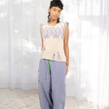 Knit Vest (Purple Butterfly)