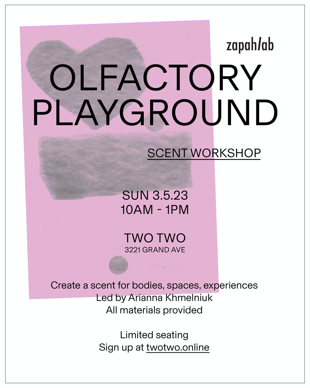 Olfactory Playground Fragrance Workshop — 3/5/23